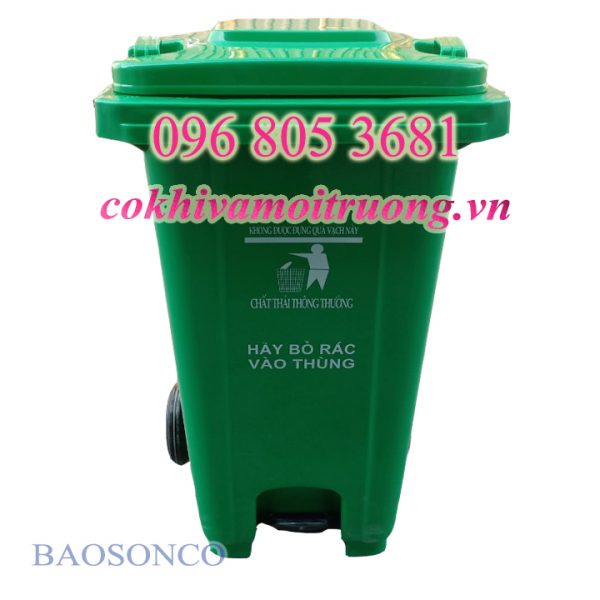 thùng rác đạp chân 120 lít