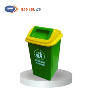 Thùng rác nhựa HDPE 90l nắp lật