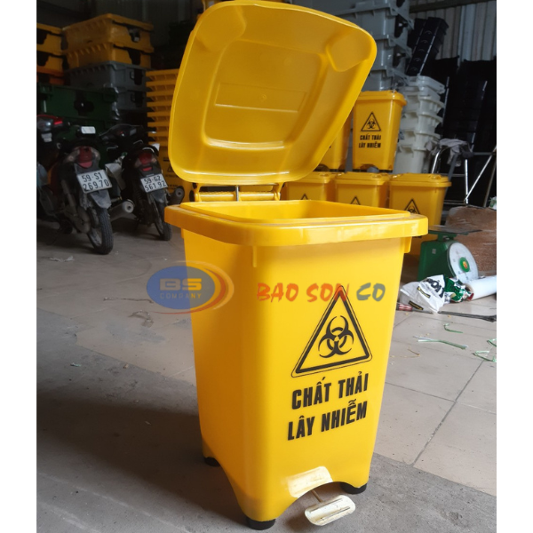 Thùng rác 60 lít đạp chân sắt Thùng rác 60 lít đạp chân sắt