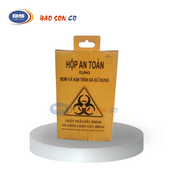 Hộp giấy 10L đựng kim tiêm Hộp giấy 10L đựng kim tiêm