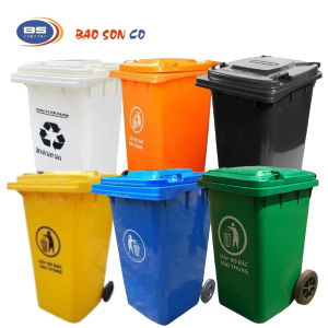 THÙNG RÁC NHỰA 240 LÍT CÁC MÀU