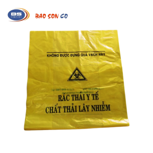 Túi rác y tế màu vàng