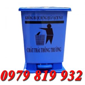 thùng rác y tế 10l xanh
