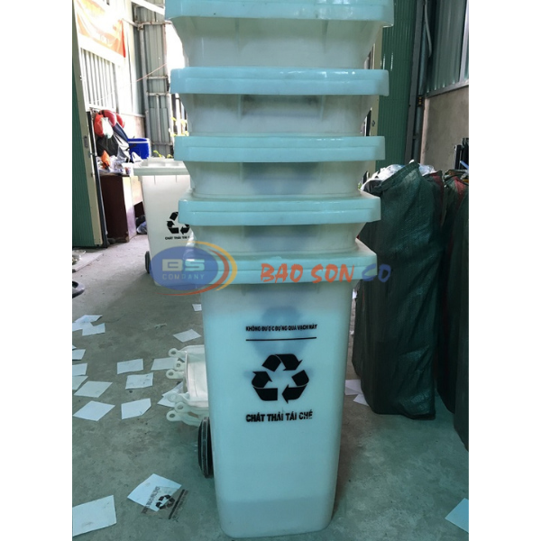 THÙNG RÁC TRẮNG 240 LÍT THÙNG RÁC TRẮNG 240 LÍT