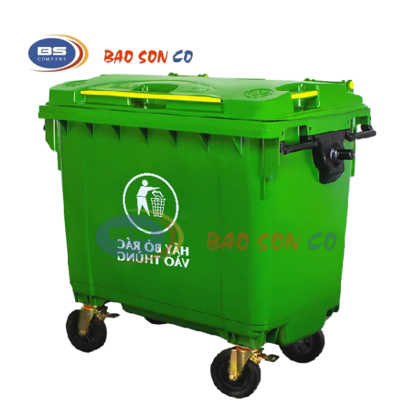 Xe gom rác đẩy tay 660l Xe gom rác đẩy tay 660l