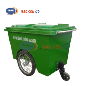 thùng rác 660 lít composite