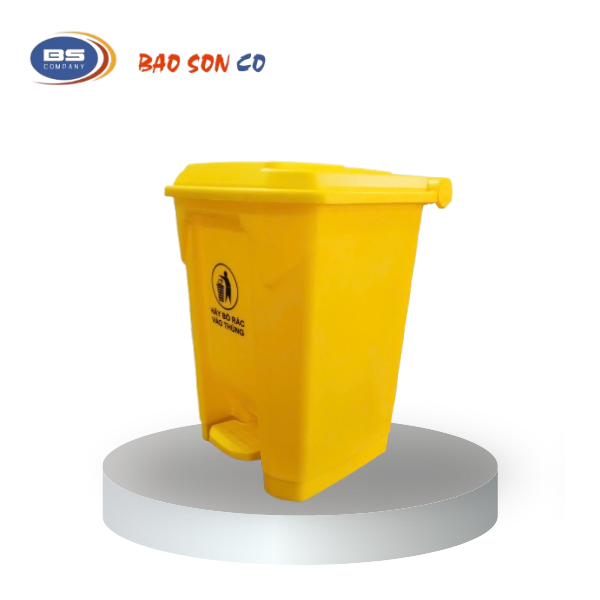 Thùng rác y tế 30 lít đạp chân vàng Thùng rác y tế 30 lít đạp chân vàng