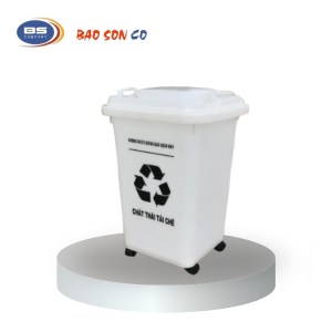 Thùng rác y tế 60 lít trắng