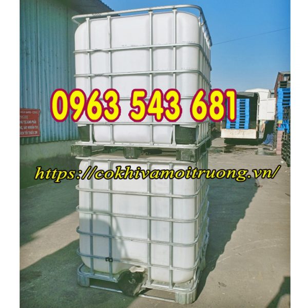 Tank nhựa rỗng 1100 lít cũ