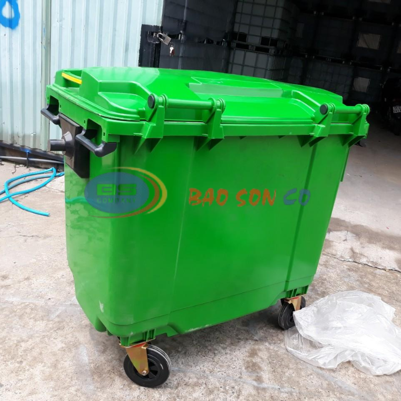 xe rác đẩy tay 660l xe rác đẩy tay 660l