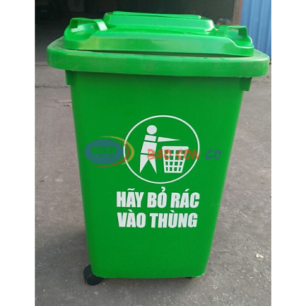 Thùng rác công cộng 60 lít xanh Thùng rác công cộng 60 lít xanh