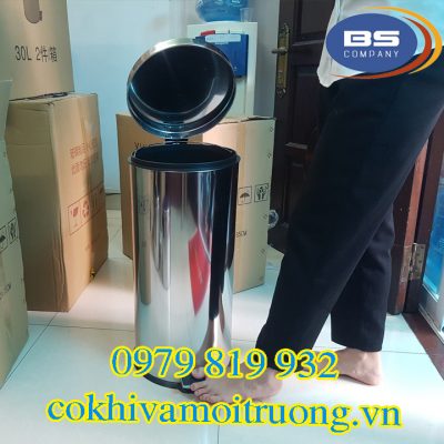 Thùng rác inox 30 lít