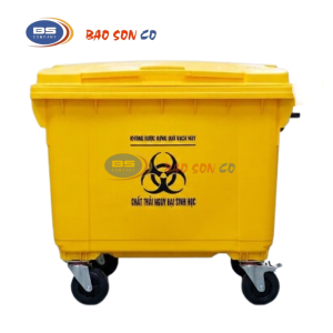 Xe gom rác 660 lít