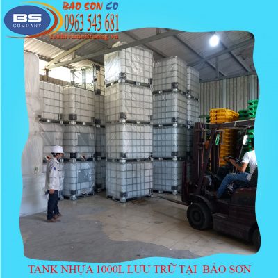 Tank nhựa 1000l được lưu tại kho Bảo Sơn