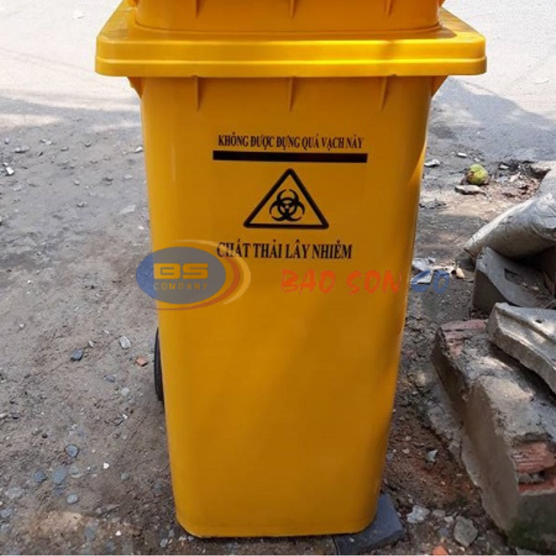 THÙNG RÁC VÀNG Y TẾ 240L THÙNG RÁC VÀNG Y TẾ 240L