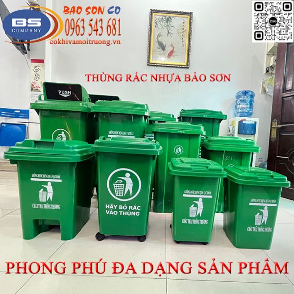 Thùng rác nhựa Bảo Sơn
