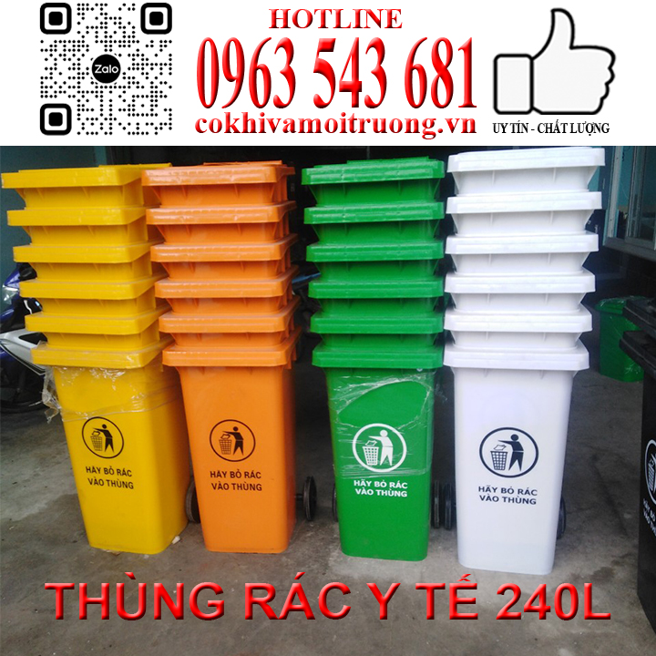 Thùng rác y tế 240l