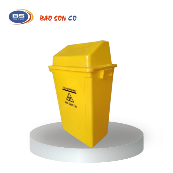 thùng rác vàng y tế nắp lật thùng rác vàng y tế nắp lật