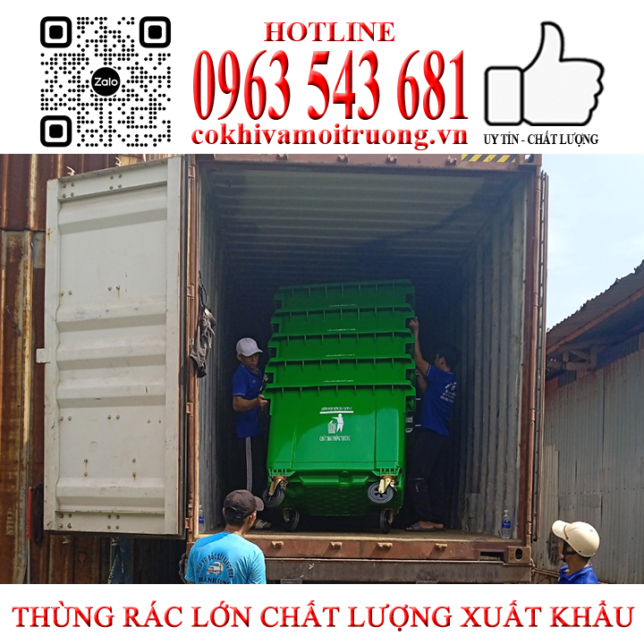 Thùng rác lớn chất lượng xuất khẩu