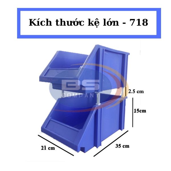 Kích thước kệ nhựa lớn