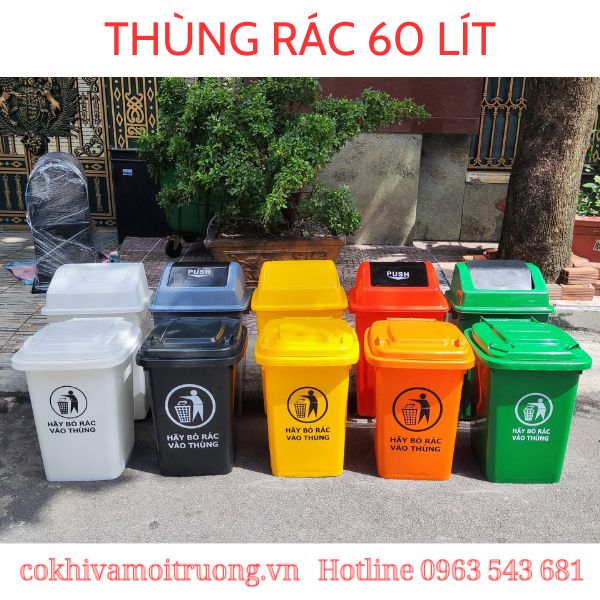 Thùng rác 60 lít