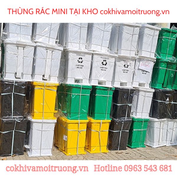 Thùng rác mini tại kho cokhivamoitruong.vn