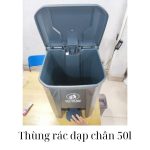 Thùng rác đạp chân 50l