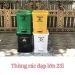 Thùng rác đạp lớn 25l