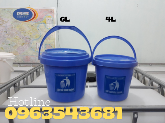 xô đựng rác thải y tế loại 6L