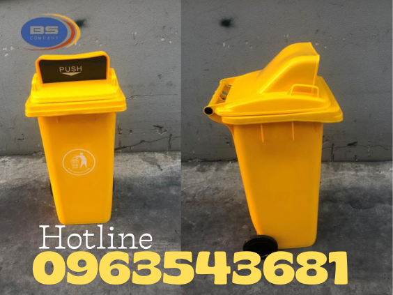 Thùng rác loại 240L hở 