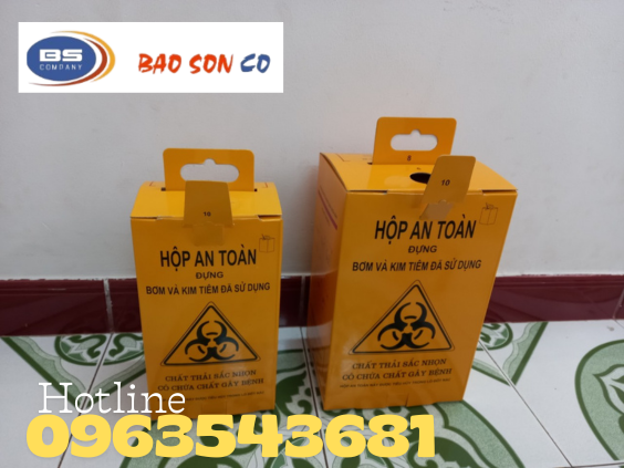 Hộp hủy kim giấy 