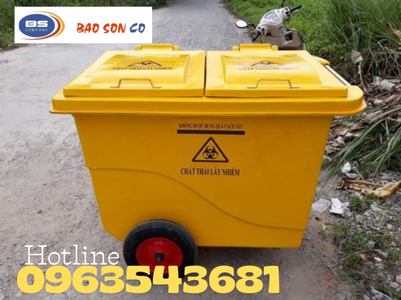 Xe gom rác nhựa Composite