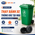Hướng dẫn thy bánh xe thùng rác