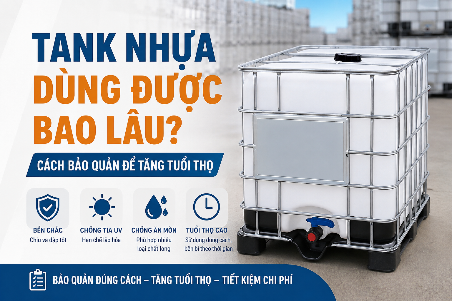 Thời gian sử dụng tank nhựa