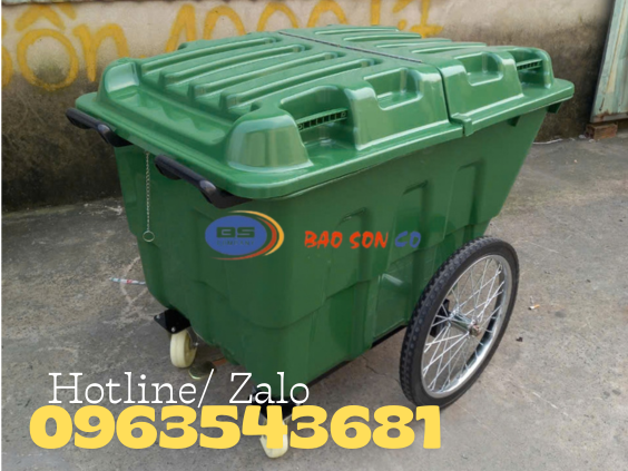 XE GOM RÁC hdpe 400L