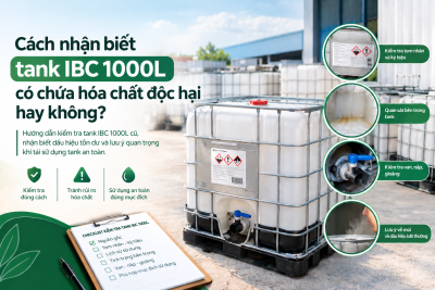 Cách nhận biết tank IBC 1000L an toàn - BẢO SƠN